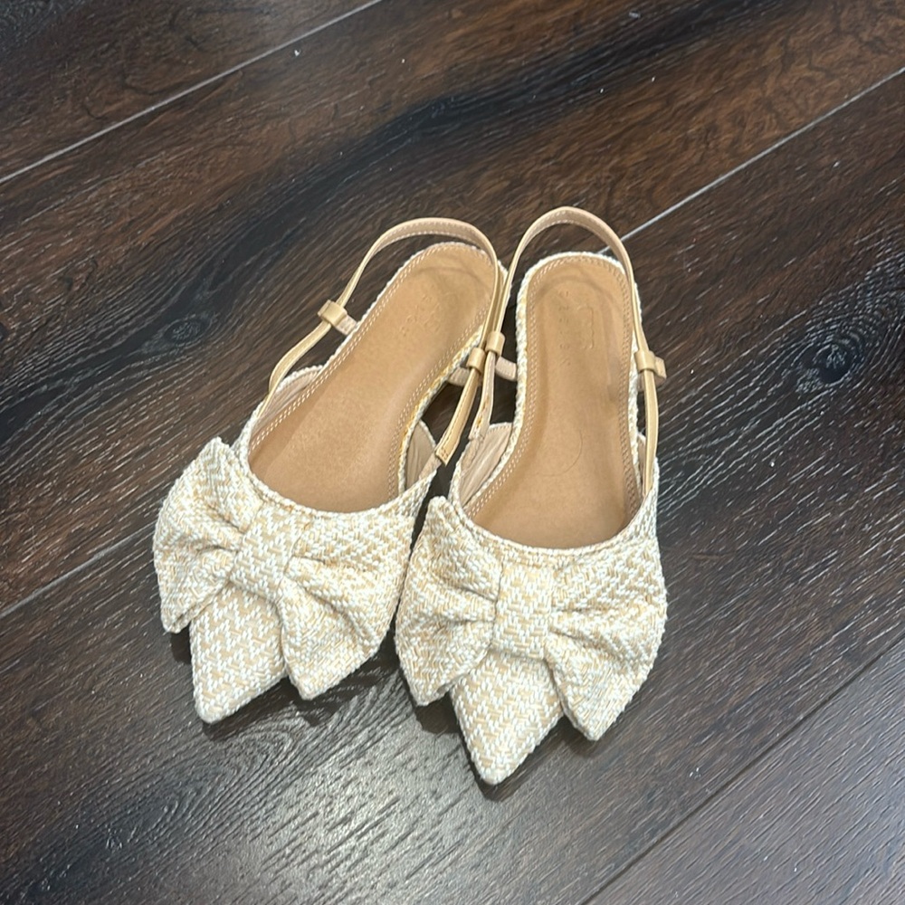 ASOS bow sling back flats